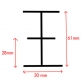 Falcon Eyes plafond railsysteem B-3030C 3 x 3 m met 4 pantografen